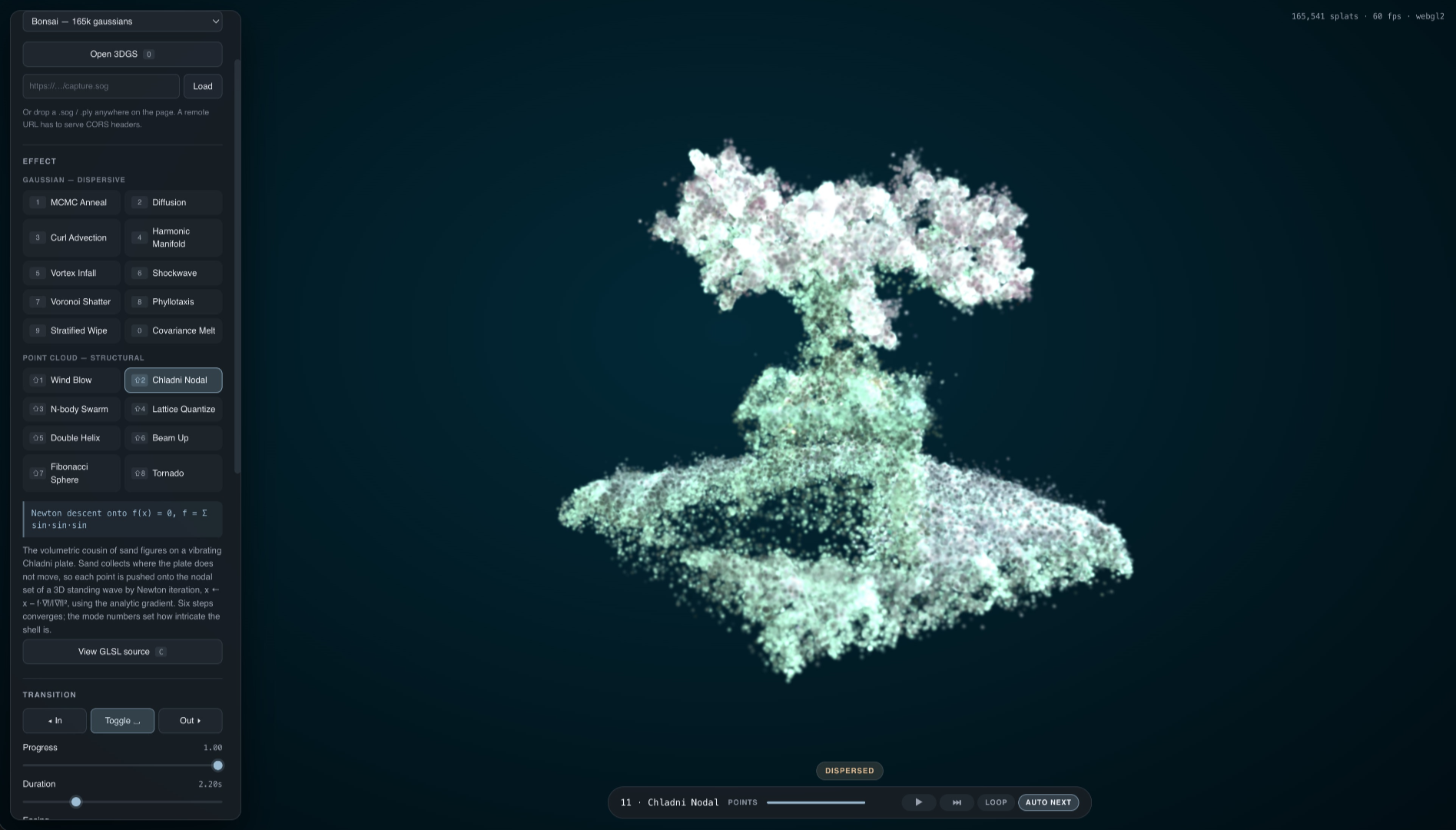 3DGS Transition Lab screenshot