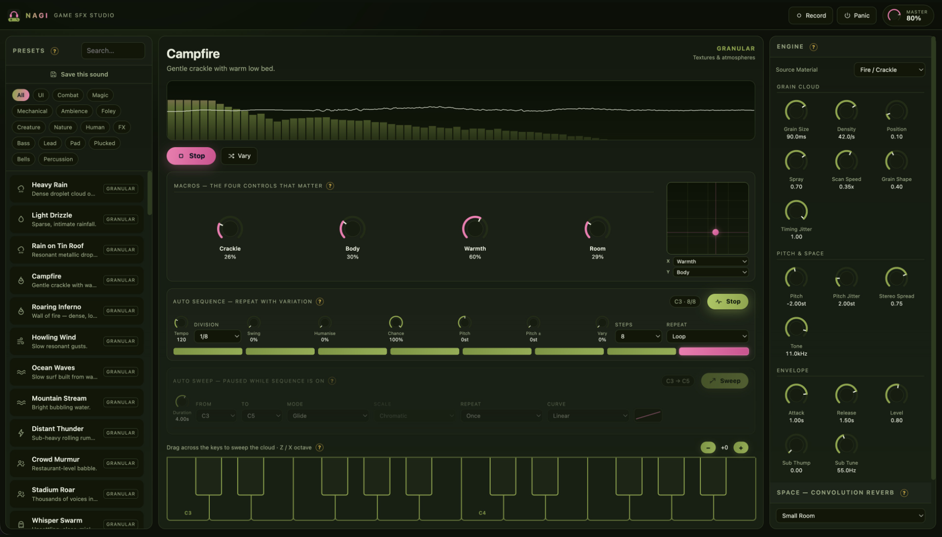 NAGI Game SFX Studio screenshot