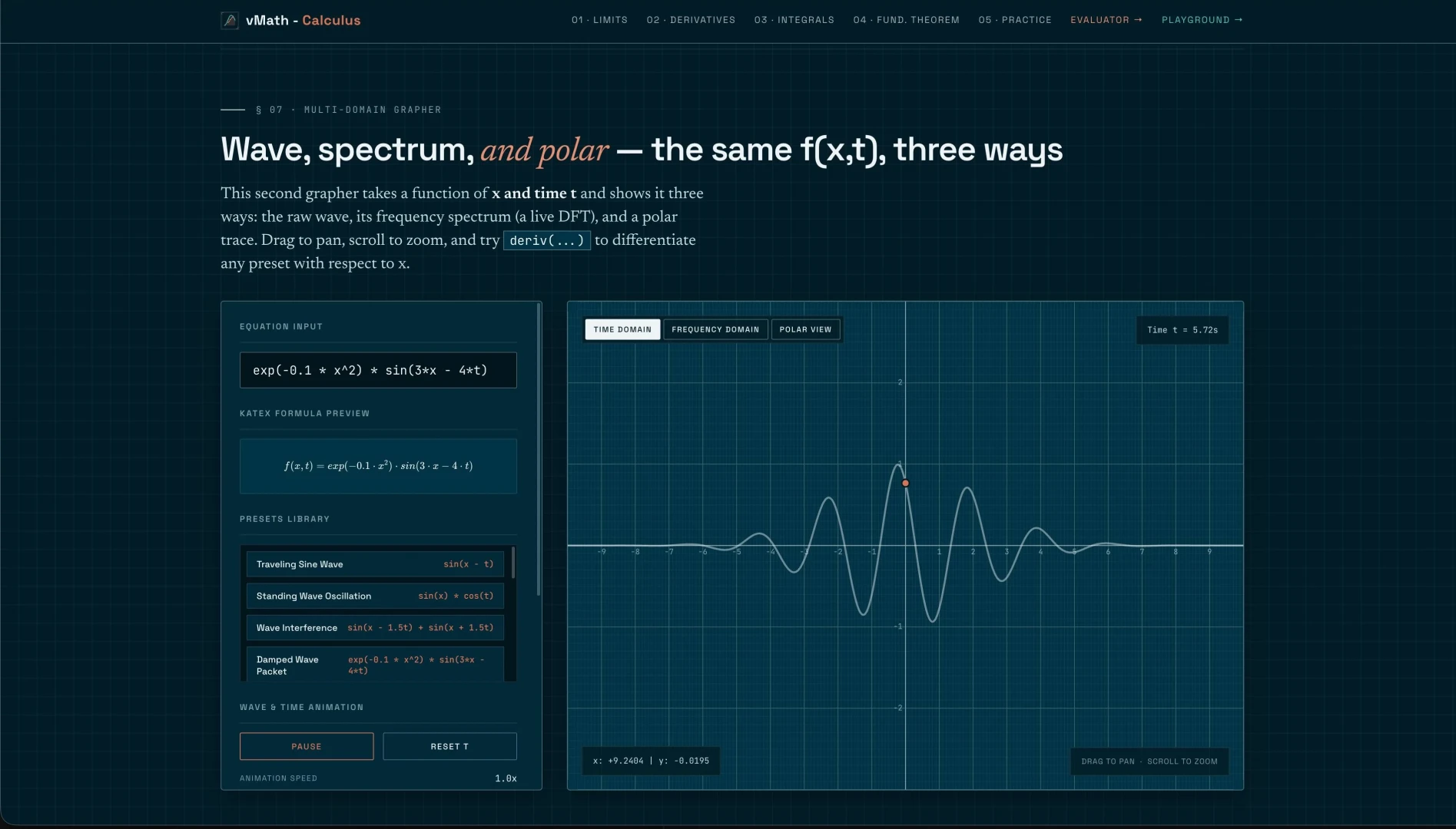 vMath Calculus screenshot
